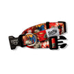 Hawaiian Dog Collar Red Floral Print Made with Repreve