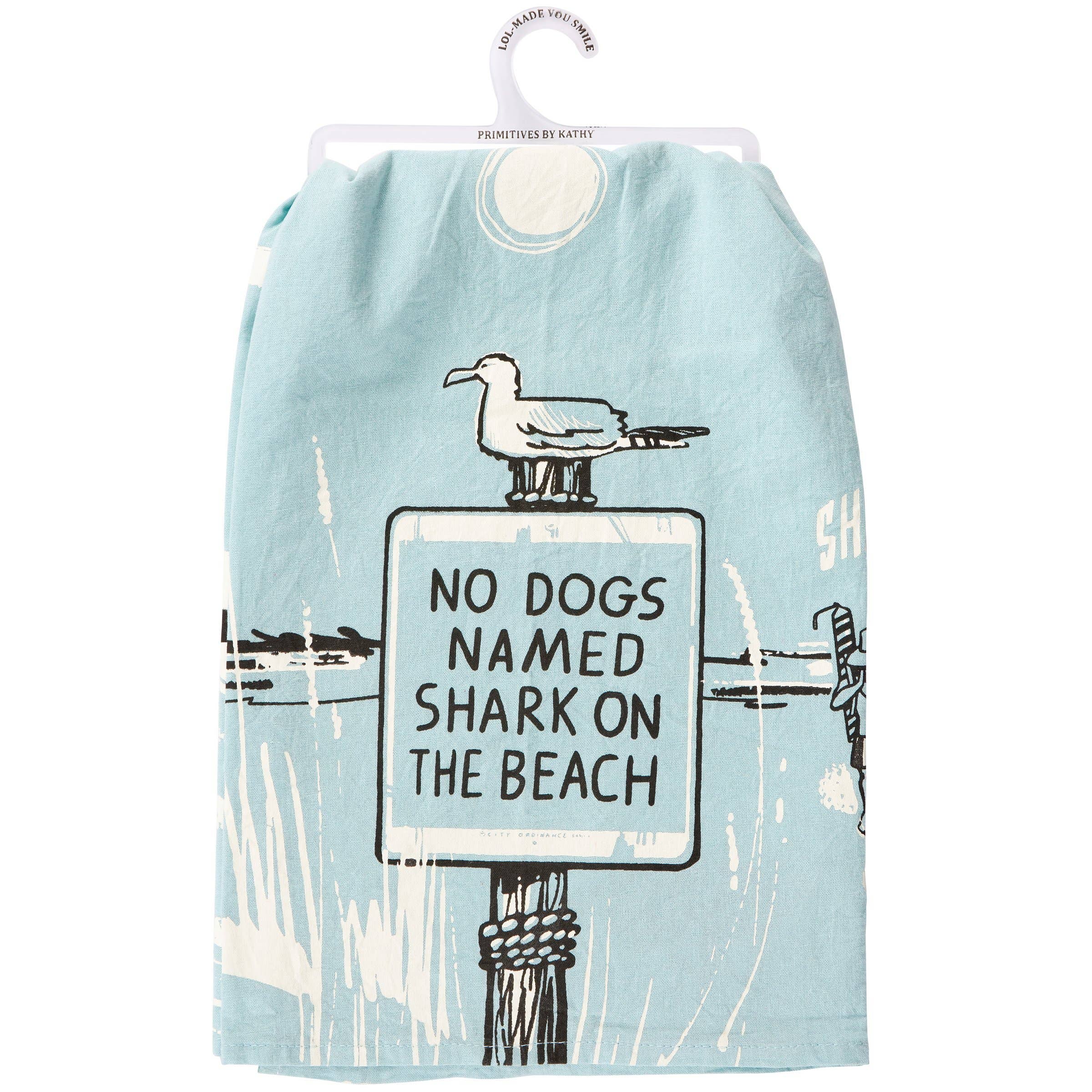 No Dogs Named Shark Kitchen Towel
