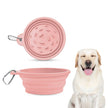 Travel Slow Feeder Dog Bowl with Non-Slip Suction Bottom