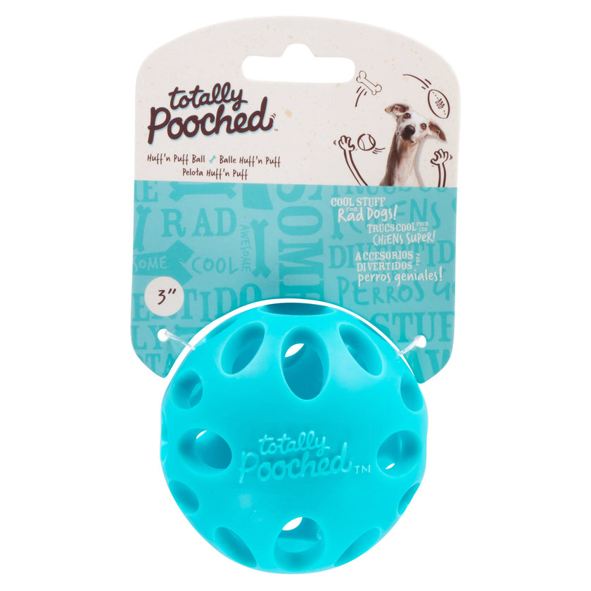 Totally Pooched Huff 'n Puff Ball, Large, 3.1
