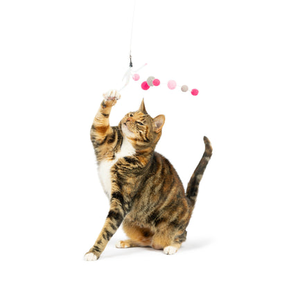 Pink Mouse Tails Teasers 3pk Cat Wand Refill