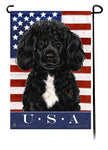 Portuguese Water Dog Black Beardless True Blue Garden F...