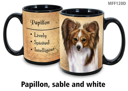 Papillon Sable/White Mug Coffee Cup