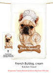 French Bulldog Fawn Flour Sack Kitchen Towel