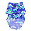 Ocean Blue and Palms Hawaiian Camp Shirt