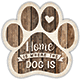 Home is Where The Dog Is Car Trunk Paw Magnet