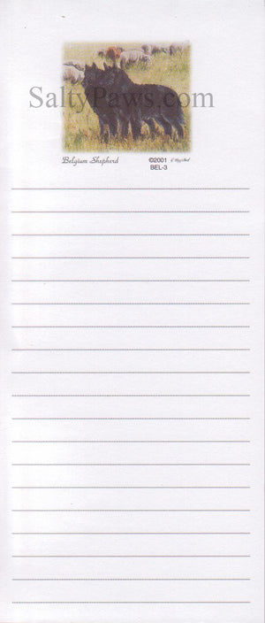 Belgian Shepherd List Note Pad