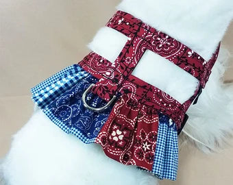 Bandana Ruffle Dog Harness