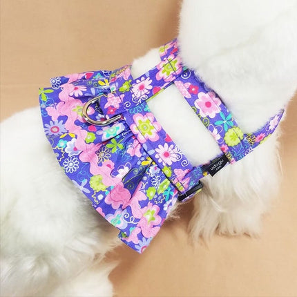 Floral Ruffle Dog Harness