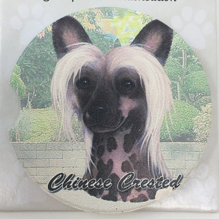 Chinese Crested Car Coaster