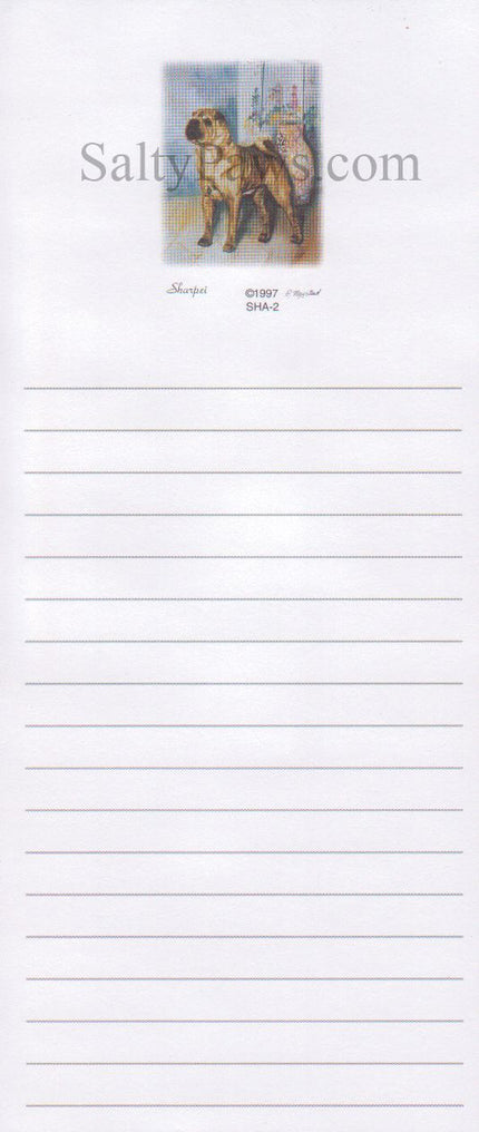 Shar Pei List Note Pad