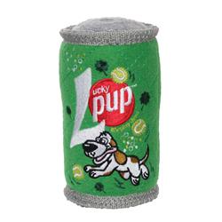 Silly Squeaker Soda Can Lucky Pup, Squeaky Dog Toy