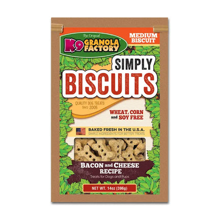 Simply Biscuits, Cheese & Bacon Recipe Dog Treats, 14oz Medium