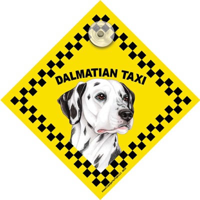 Dalmatian Taxi Car Sign