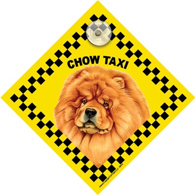 Chow Taxi Car Sign