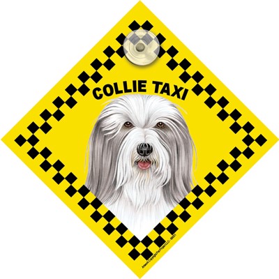 Collie Taxi Car Sign