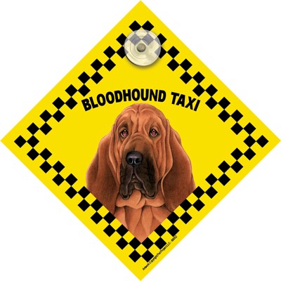 Bloodhound Taxi Car Sign