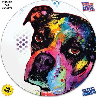 Boxer Round Magnet