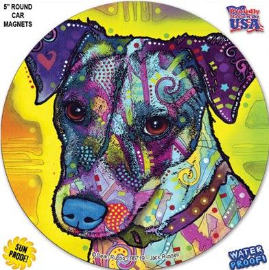 Jack Russell Round Magnet