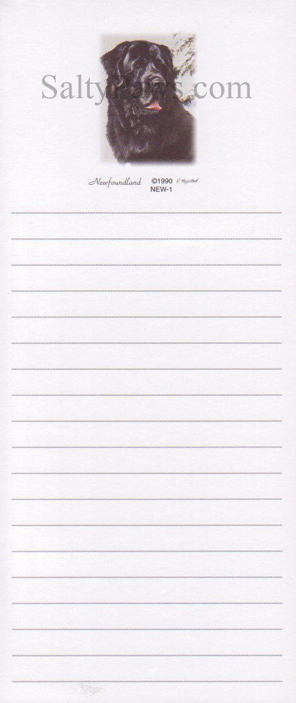 Newfoundland List Note Pad