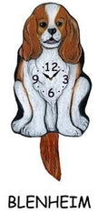 King Charles Caviler (Blenheim) Wagging Tail Clock