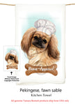 Pekingese Flour Sack Kitchen Towel