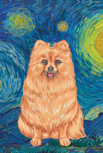 Pomeranian Garden Flag