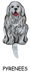 Great Pyrenees Wagging Tail Clock