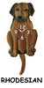 Rhodesian Ridgeback Wagging Tail Clock