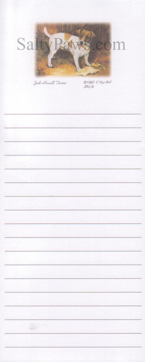 Jack Russell List Note Pad