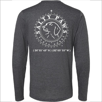 Salty Paws LS Tee Shirt - Charcoal