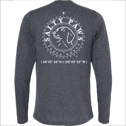 Salty Paws LS Tee Shirt -Blue