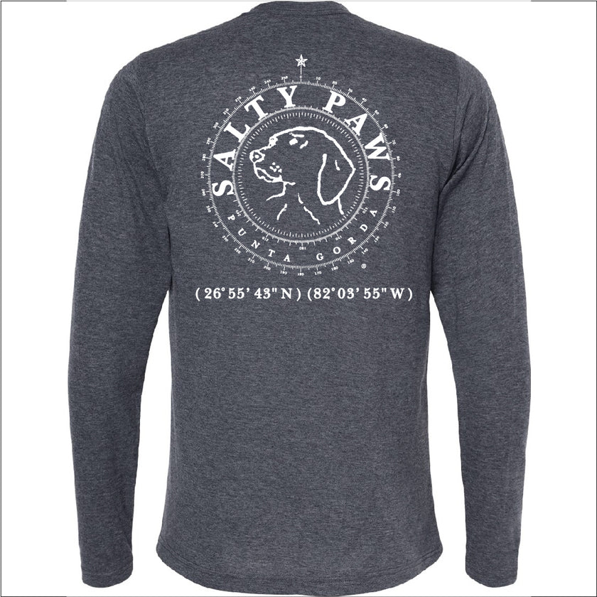 Salty Paws LS Tee Shirt -Blue
