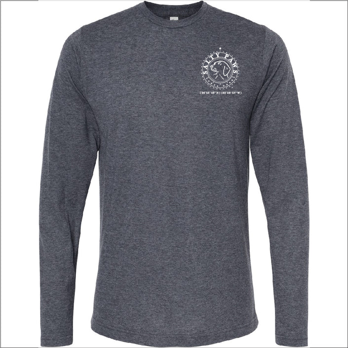 Salty Paws LS Tee Shirt -Blue