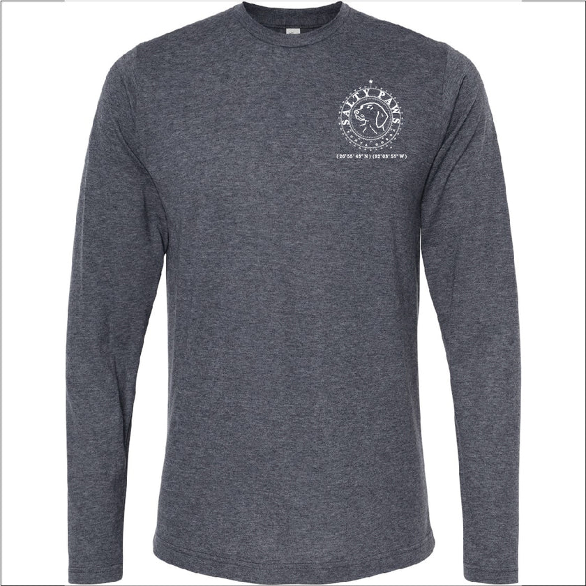 Salty Paws LS Tee Shirt -Blue
