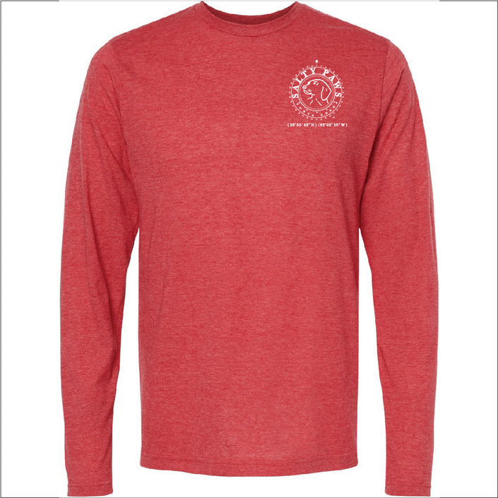 Salty Paws LS Tee Shirt - Red