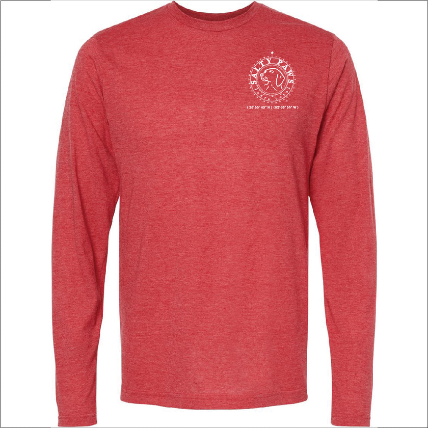Salty Paws LS Tee Shirt - Red