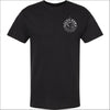 Introducing our custom-branded, Black color Salty Paws™ ®logo tees – the perfect apparel for anyone who loves being by the water and adores dogs! Each shirt features our iconic nautical compass design, complete with the coordinates of our flagship store. Crafted for comfort and style, these versatile tees are ideal for beach outings, boat trips, or casual wear. Show off your love for the ocean and man's best friend with a Salty Paws tee – a must-have for every water and dog enthusiast!
