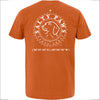 Introducing our custom-branded, Burnt Orange color Salty Paws™ ®logo tees – the perfect apparel for anyone who loves being by the water and adores dogs! Each shirt features our iconic nautical compass design, complete with the coordinates of our flagship store. Crafted for comfort and style, these versatile tees are ideal for beach outings, boat trips, or casual wear. Show off your love for the ocean and man's best friend with a Salty Paws tee – a must-have for every water and dog enthusiast!