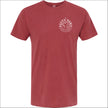 Introducing our custom-branded, Crimson color Salty Paws™ ®logo tees – the perfect apparel for anyone who loves being by the water and adores dogs! Each shirt features our iconic nautical compass design, complete with the coordinates of our flagship store. Crafted for comfort and style, these versatile tees are ideal for beach outings, boat trips, or casual wear. Show off your love for the ocean and man's best friend with a Salty Paws tee – a must-have for every water and dog enthusiast!