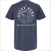 Introducing our custom-branded, Navy color Salty Paws™ ®logo tees – the perfect apparel for anyone who loves being by the water and adores dogs! Each shirt features our iconic nautical compass design, complete with the coordinates of our flagship store. Crafted for comfort and style, these versatile tees are ideal for beach outings, boat trips, or casual wear. Show off your love for the ocean and man's best friend with a Salty Paws tee – a must-have for every water and dog enthusiast!