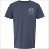 Introducing our custom-branded, Navy color Salty Paws™ ®logo tees – the perfect apparel for anyone who loves being by the water and adores dogs! Each shirt features our iconic nautical compass design, complete with the coordinates of our flagship store. Crafted for comfort and style, these versatile tees are ideal for beach outings, boat trips, or casual wear. Show off your love for the ocean and man's best friend with a Salty Paws tee – a must-have for every water and dog enthusiast!