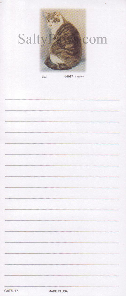 Cat List Note Pad