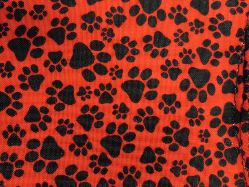 Lightweight Lead - Red and Black Paws