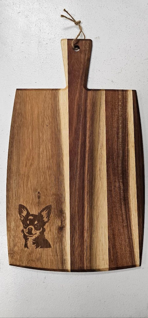 Chihuahua Engraved Wooden Cutting Board