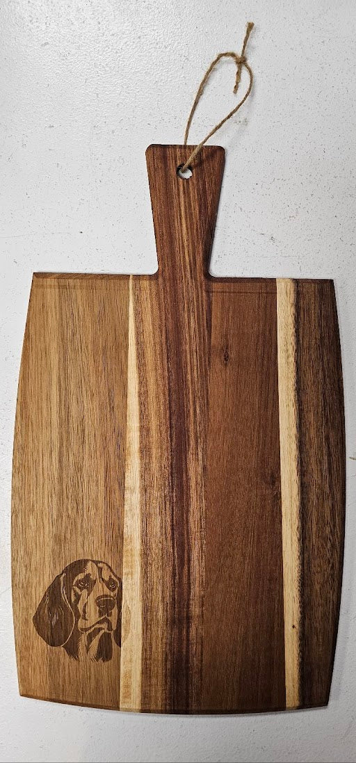 Beagle Engraved Wooden Cutting Board