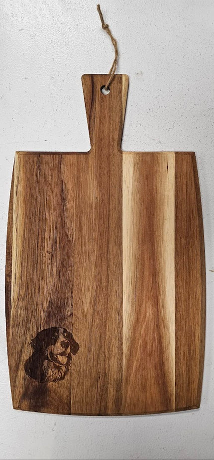 Bernese Mountain Dog Engraved Wooden Cutting Board