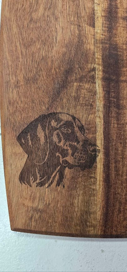 Vizsla Engraved Wooden Cutting Board