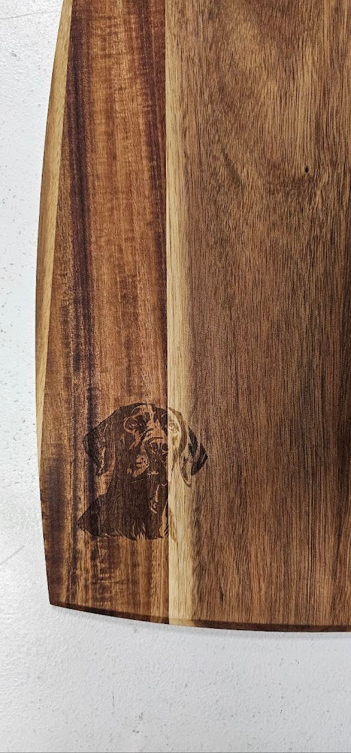 German Short-haired Pointer Engraved Wooden Cutting Board