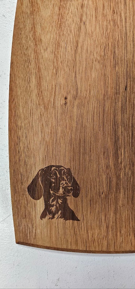 Dachshund Engraved Wooden Cutting Board